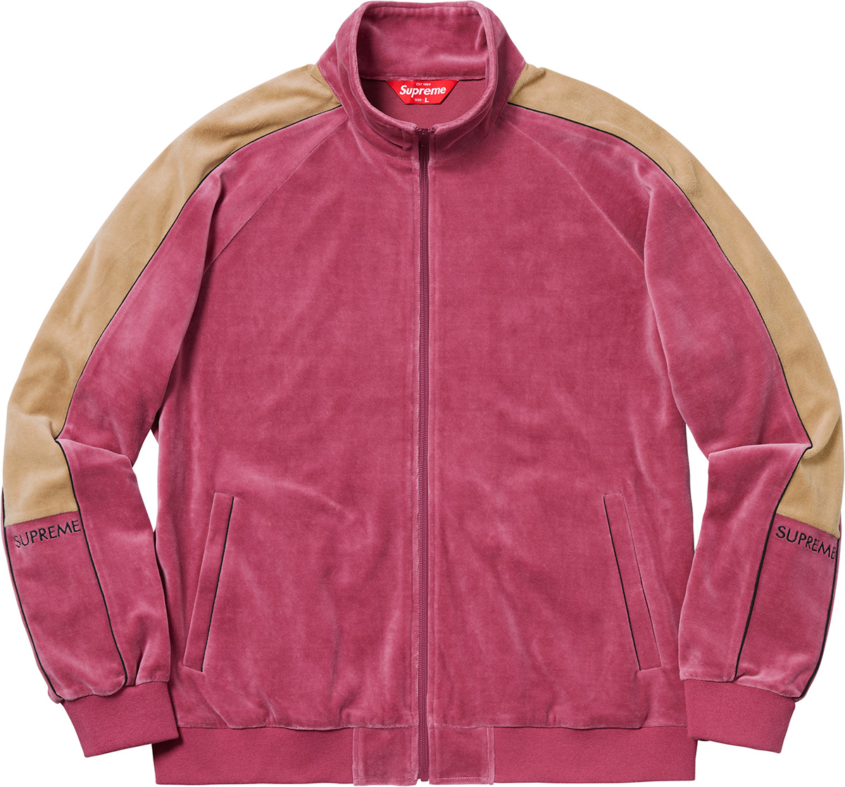 Supreme velour zip up on sale jacket